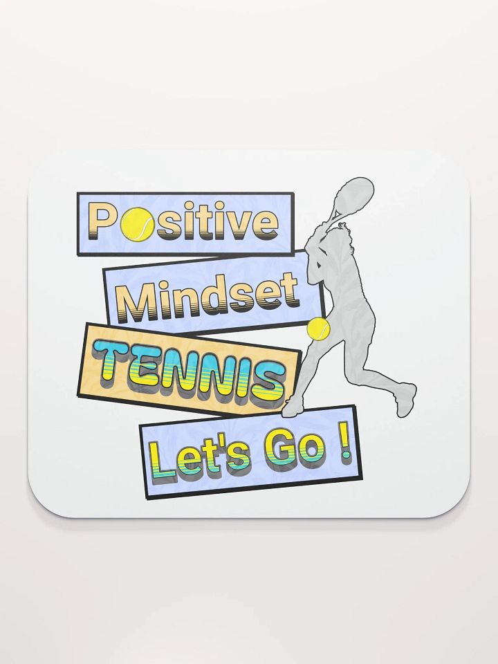Positive Mindset Tennis Motivational Mouse Pad product image (2)