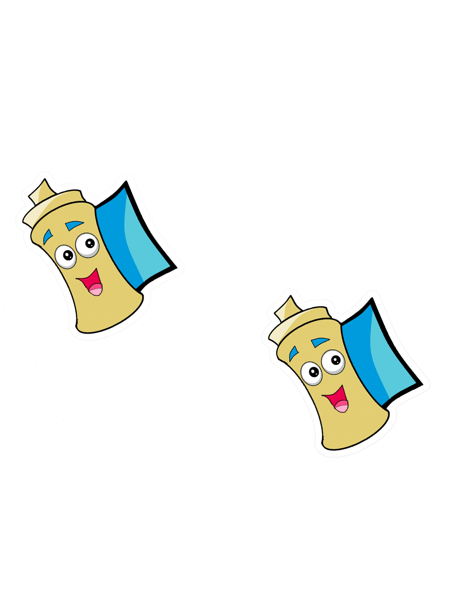 Happy Spray Can Friends Sticker Sheet product image (1)
