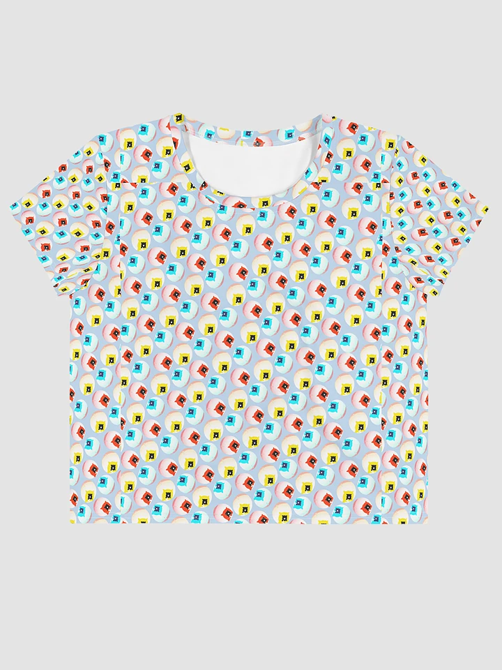 AIBALL All-Over Print Crop Tee (White) product image (1)