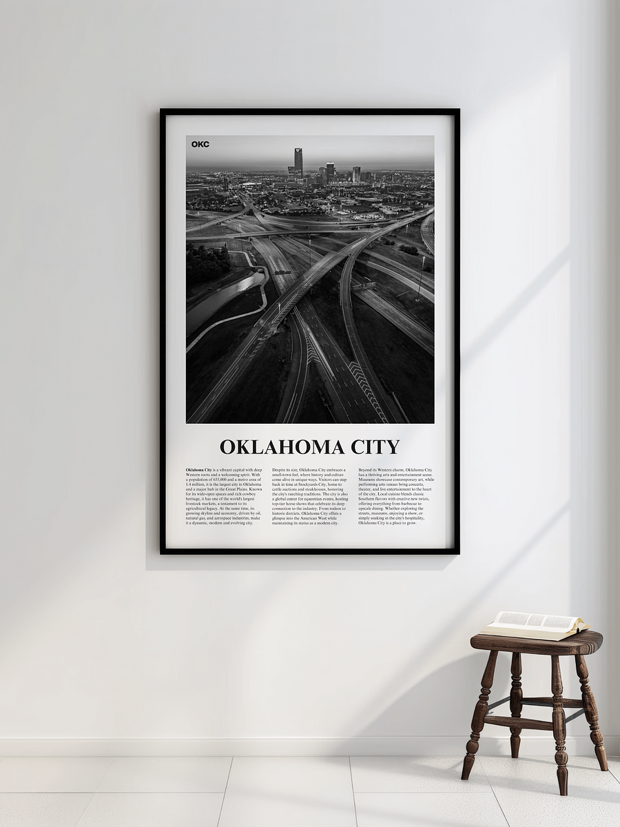 Oklahoma City 02 Newspaper Poster product image (2)