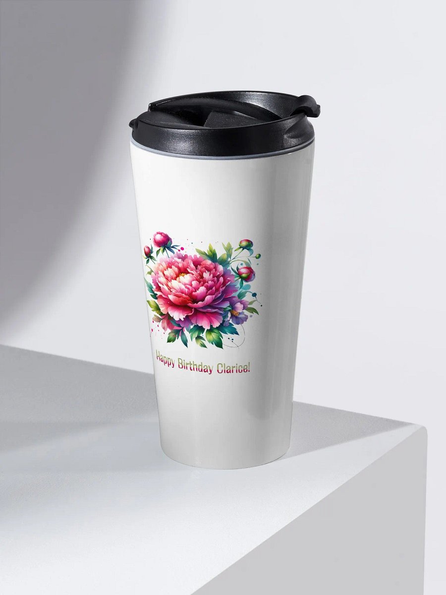 Happy Birthday Clarice Travel Mug product image (2)