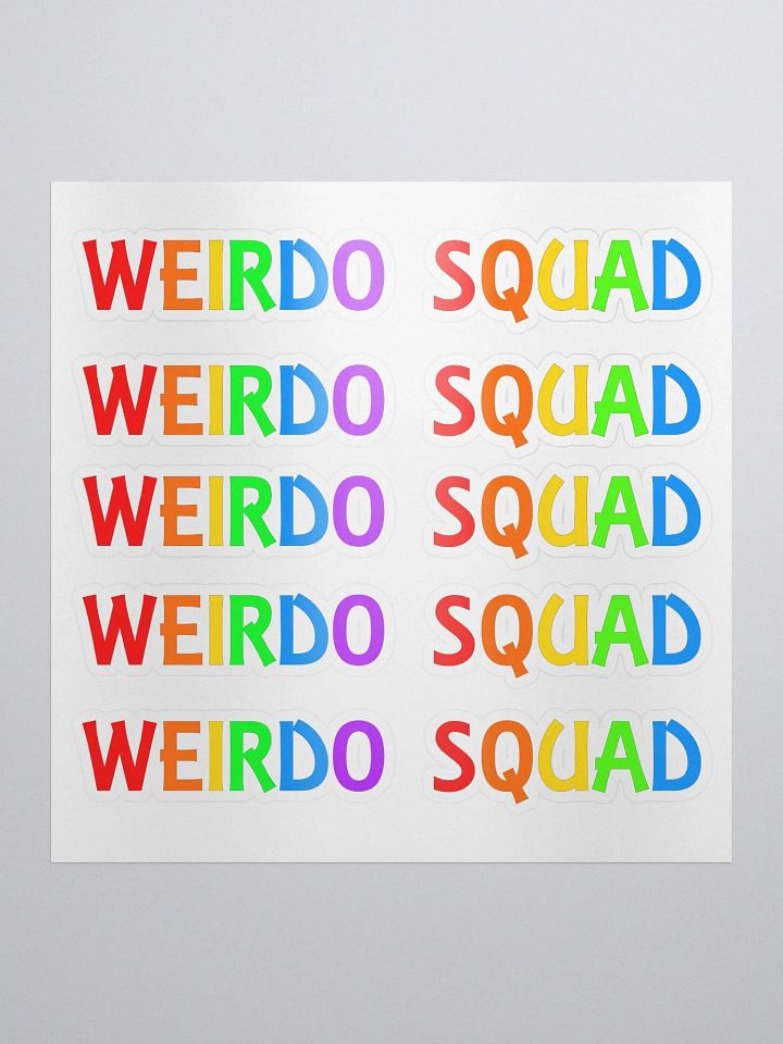 Weirdo Squad Rainbow - Kiss Cut Stickers product image (2)