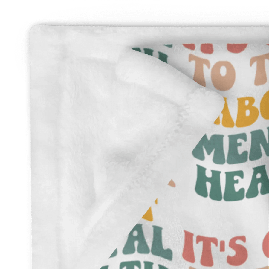 It's Cool To Talk About Mental Health Blanket product image (12)