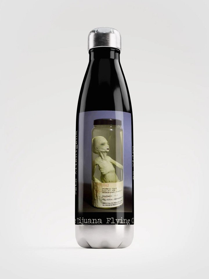 Ancient Astronaut Figure Suspended in Liquid Jar product image (1)
