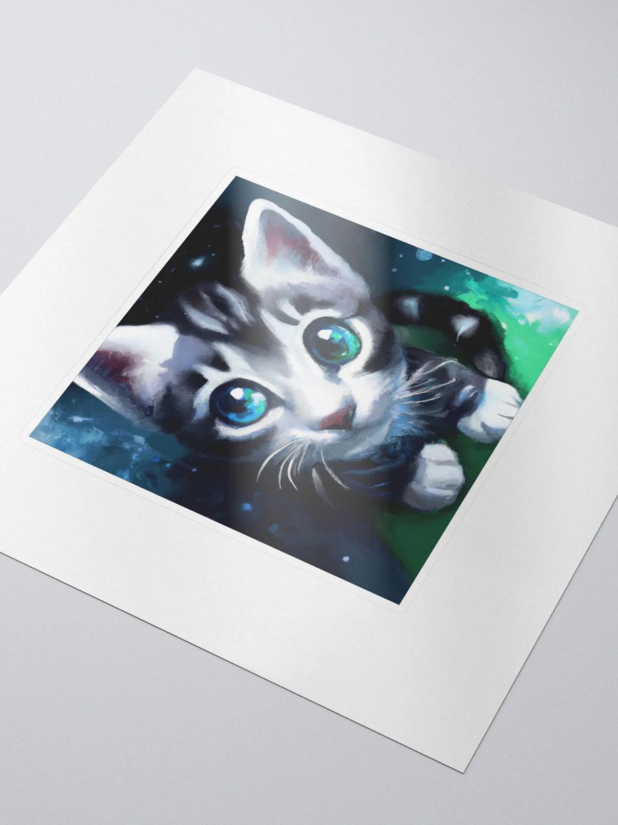 Cute Galactic Kitty Alpha Sticker product image (3)
