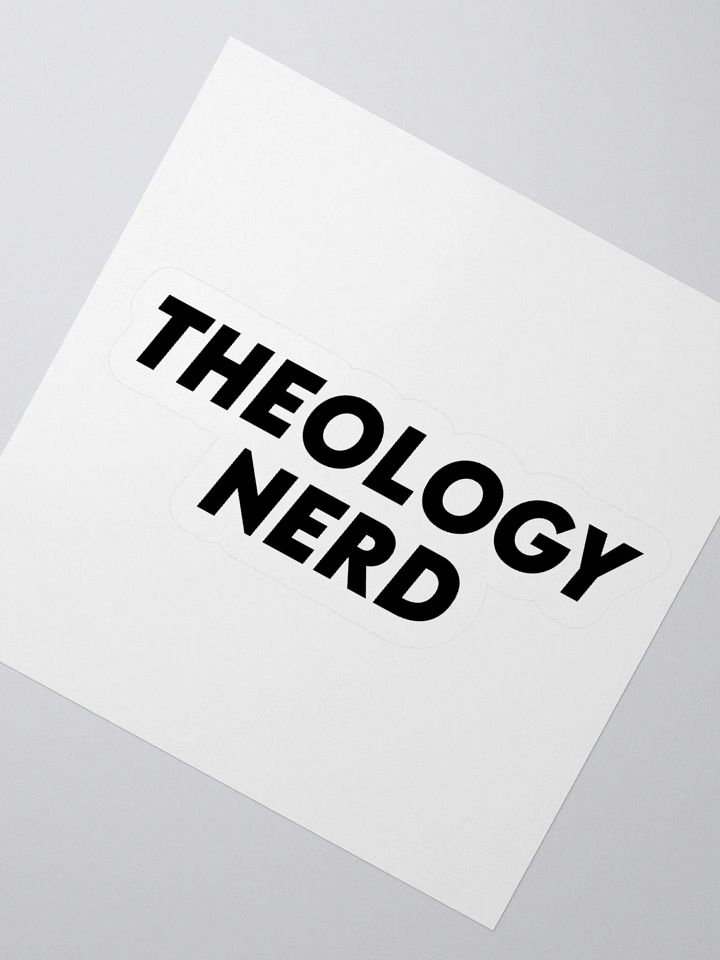 Theology nerd sticker product image (2)