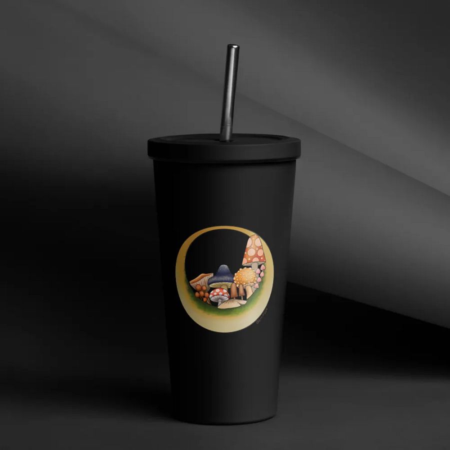Moonie Shrooms Tumbler with Straw product image (9)