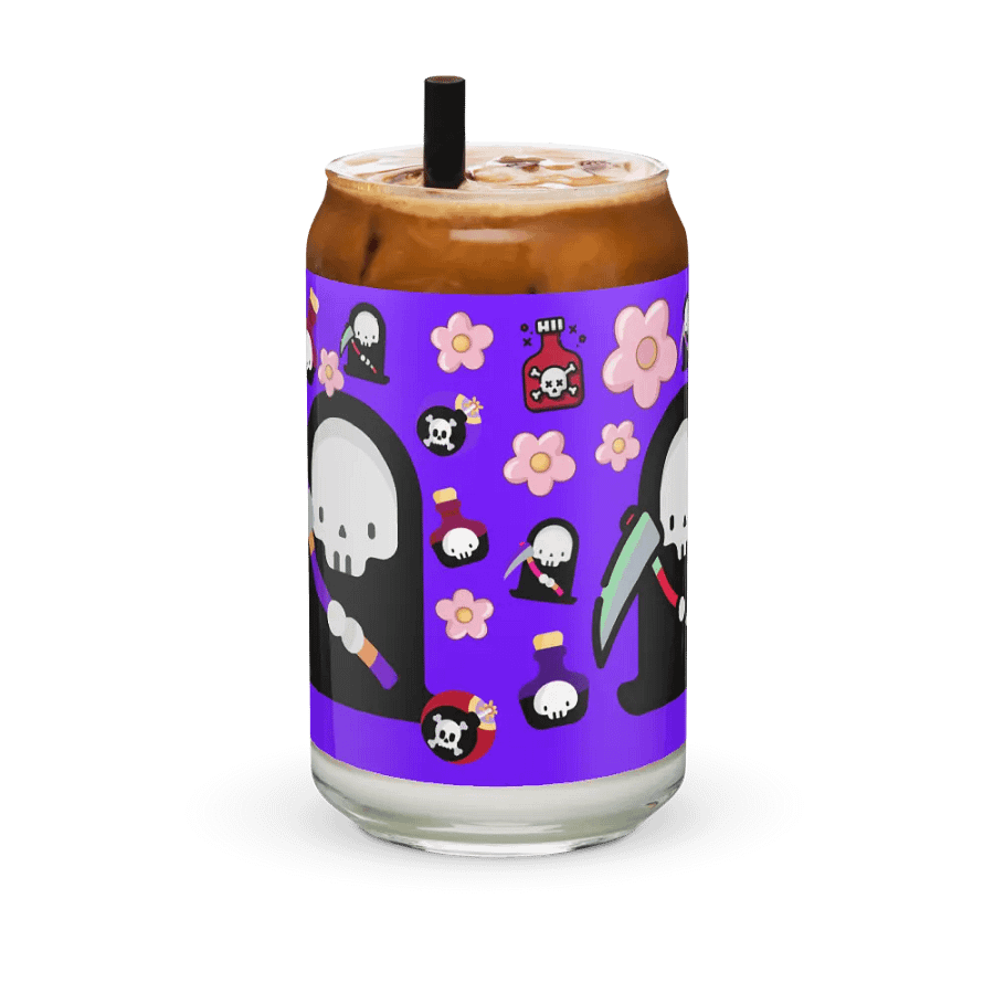 Purple Grim Reaper Glass Tumbler product image (12)