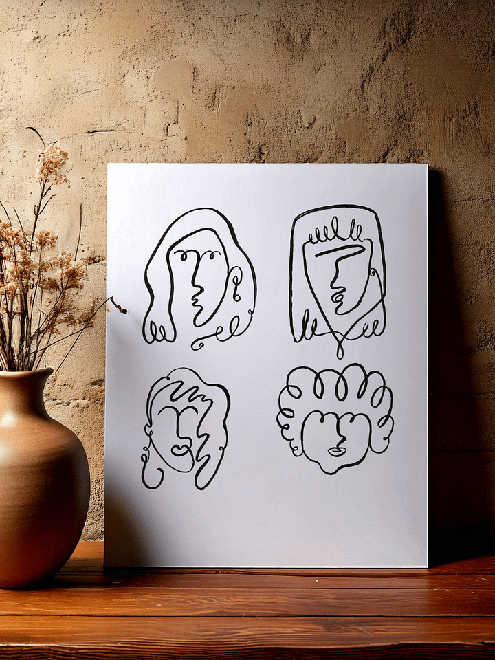 Line Girls - Giclée Fine Art Print product image (1)