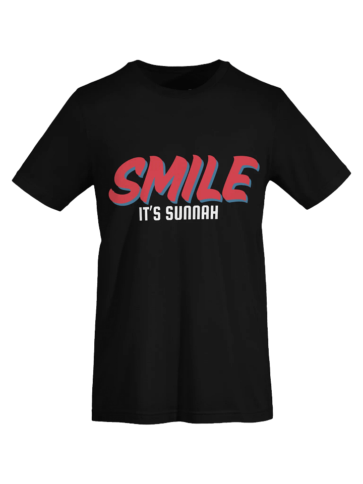 Dark "Smile It's Sunnah" T-Shirt in Vivid Red product image (1)