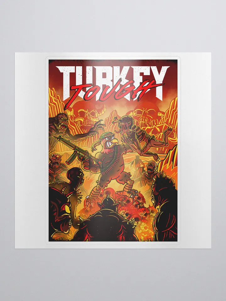 TurkeyFace Tough Sticker product image (1)
