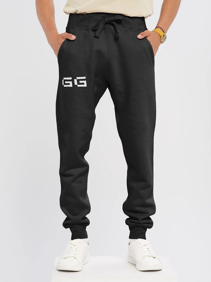 White Comfort Fleece Joggers REVERSE product image (3)