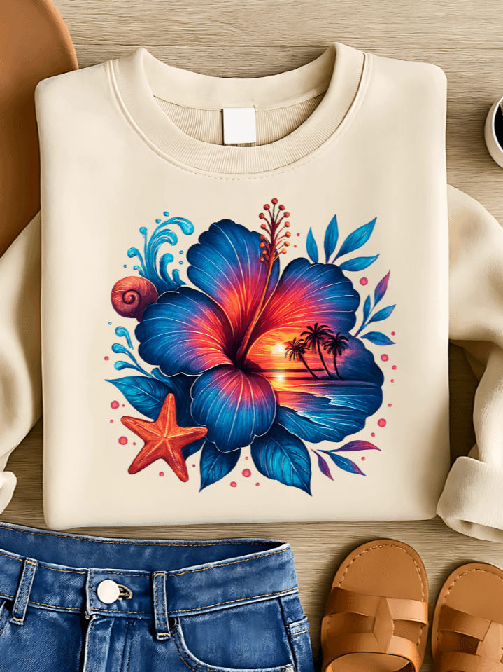 Tropical Palm Trees Spring Sublimation PNG – Vibrant Palm Leaf Clipart for T-Shirts – Fresh & Tropical Seasonal Design – 300 DPI Instant Digital Download product image (1)