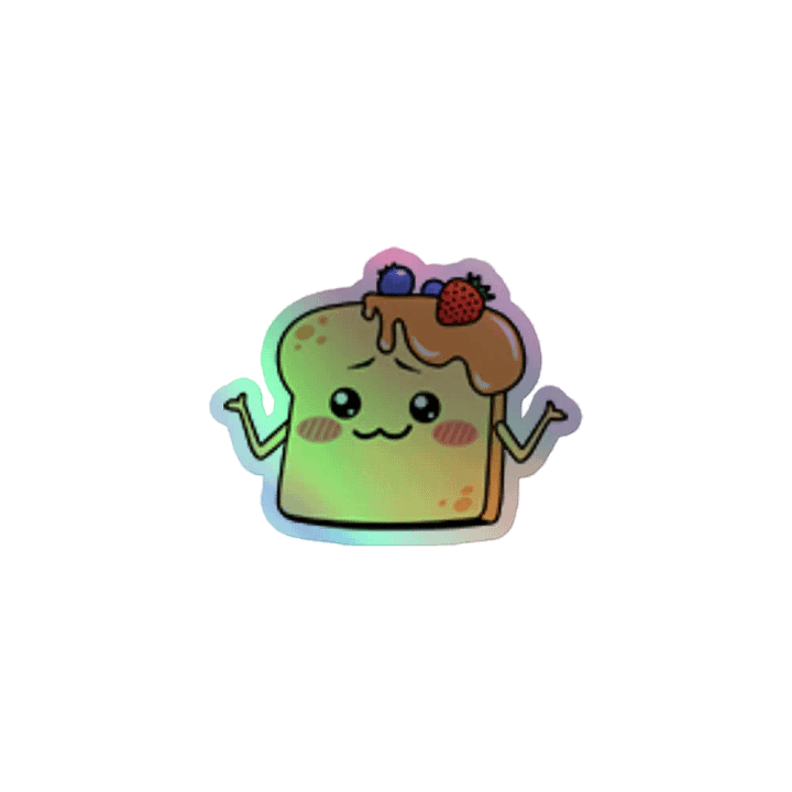 Happy Toast Sticker (Holographic) product image (1)