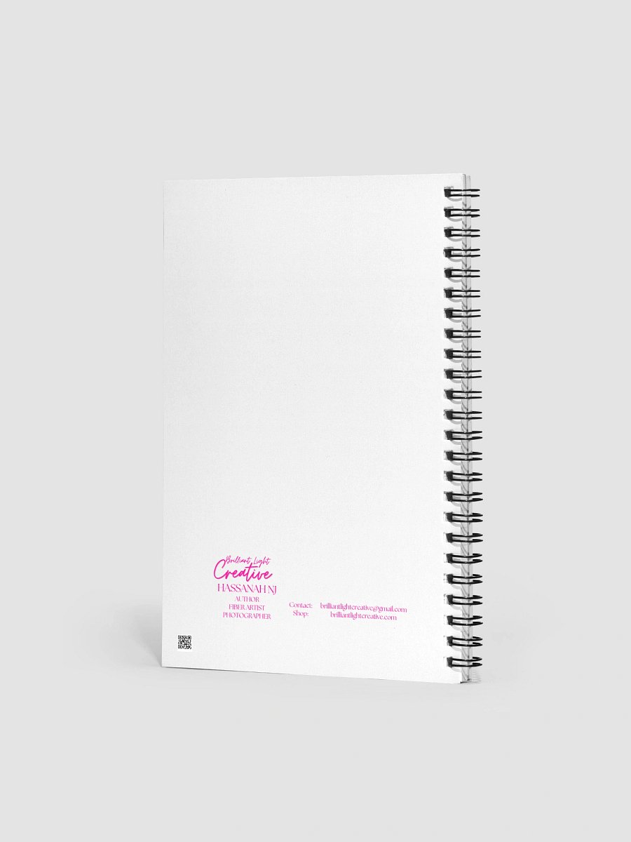 Pink Fluffy Botanical Spiral Notebook product image (2)
