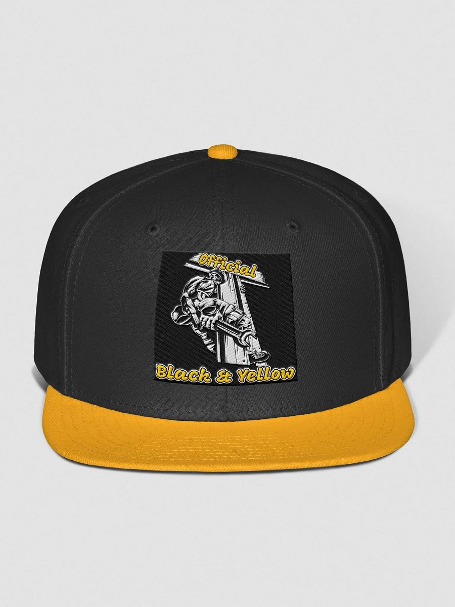 Official Black & Yellow Snapback Cap product image (1)