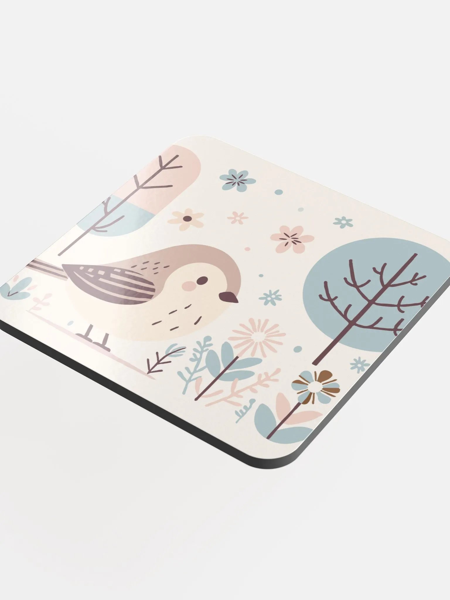 Whimsical Bird Cork Coaster product image (2)