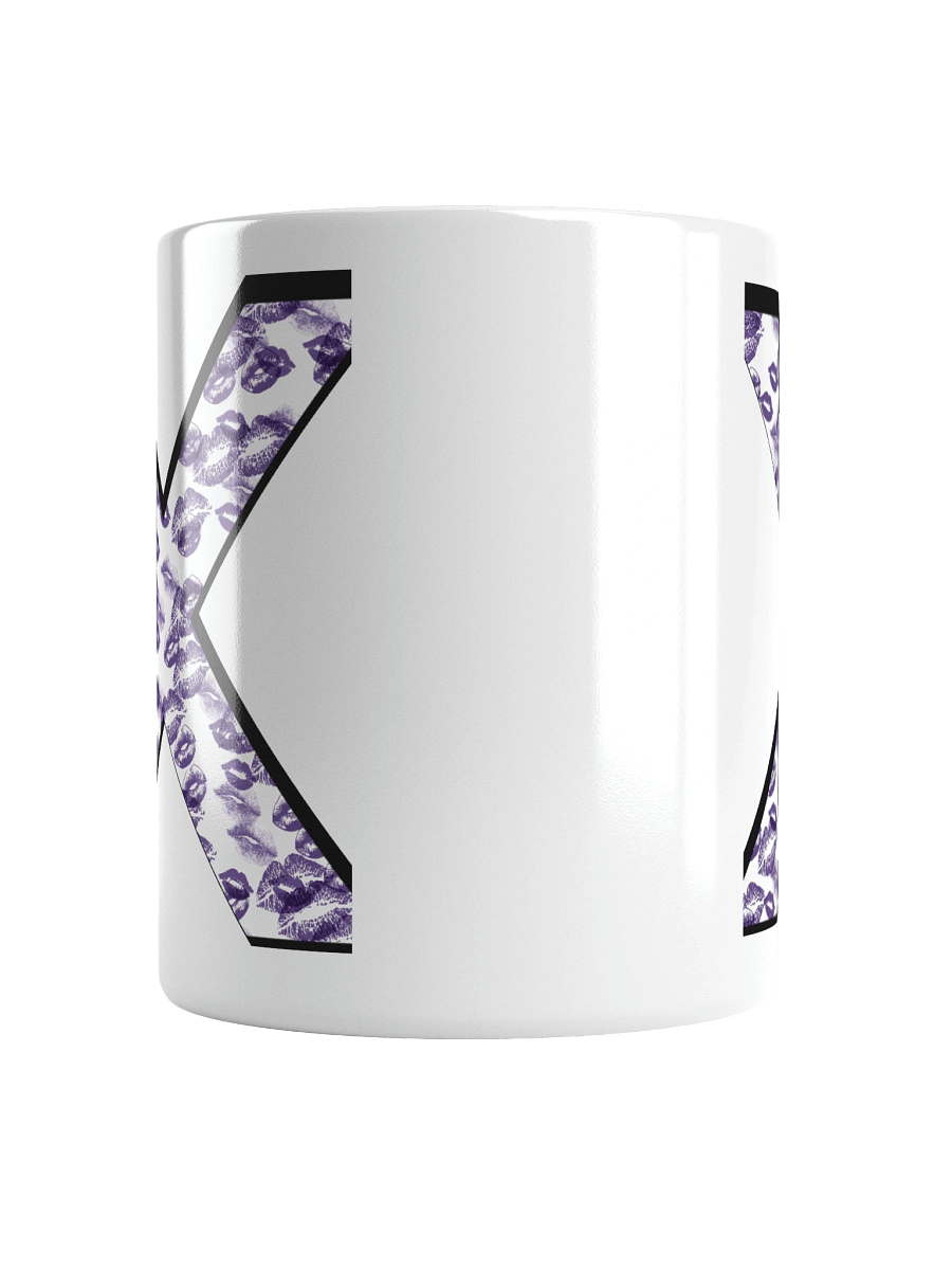 White X Purple Lipstick Kisses | Glossy White Mug product image (14)