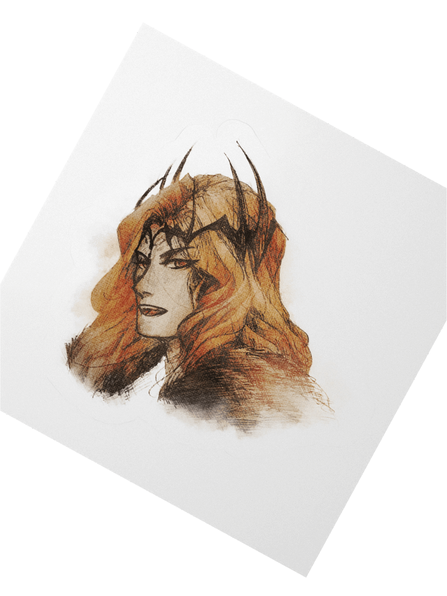 Mairon sketch - sticker product image (4)