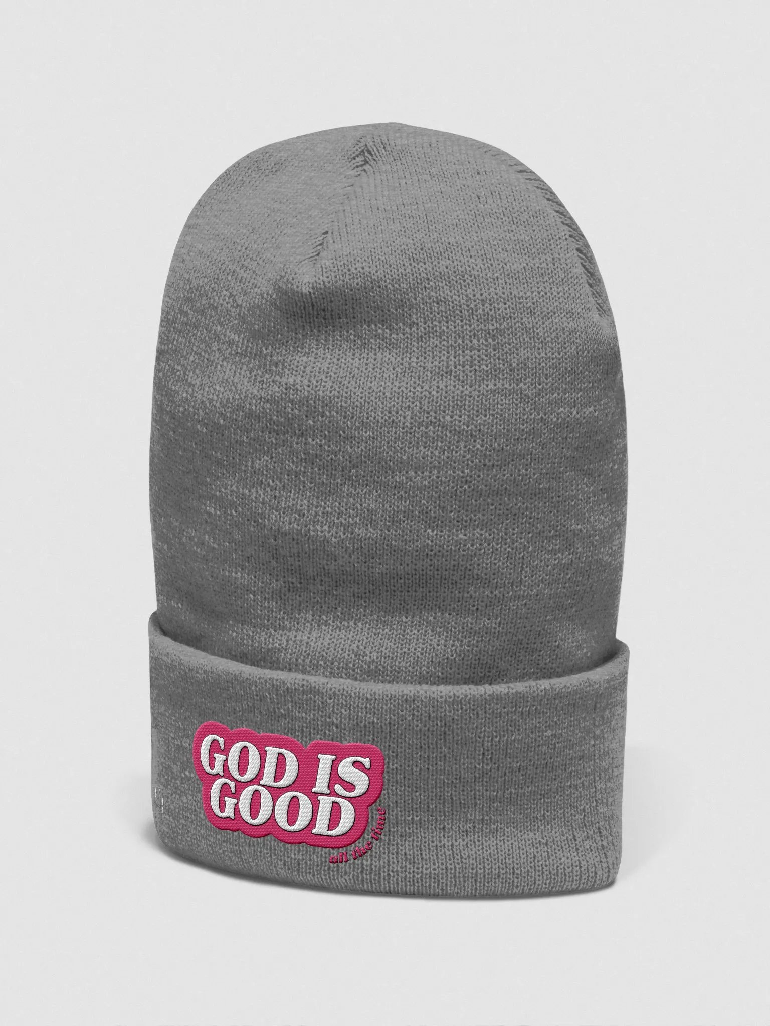 PINK God is Good Beanie product image (2)