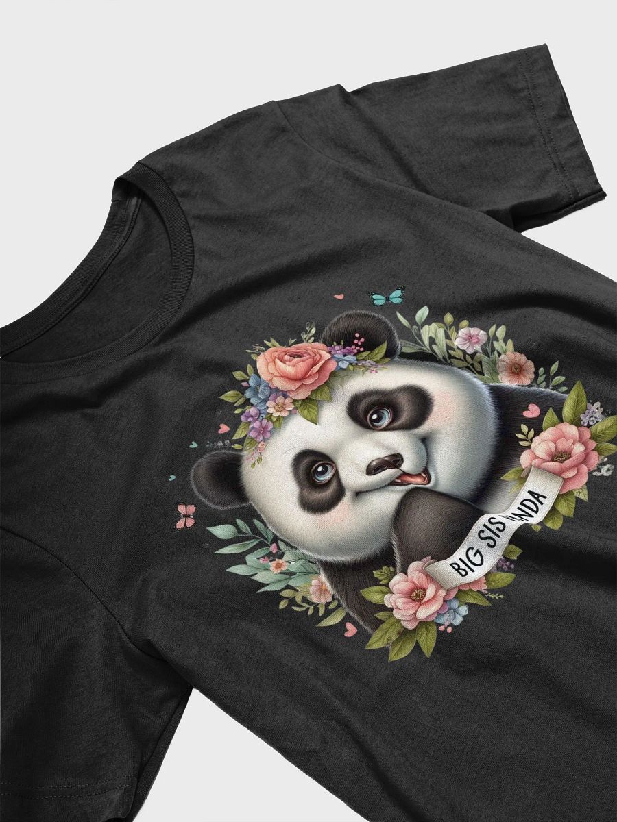 Big Sis Panda Flower Wreath T-Shirt product image (17)