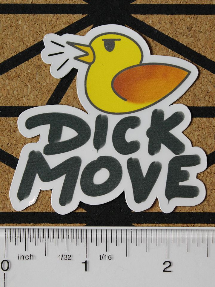 D*ck move sticker product image (1)