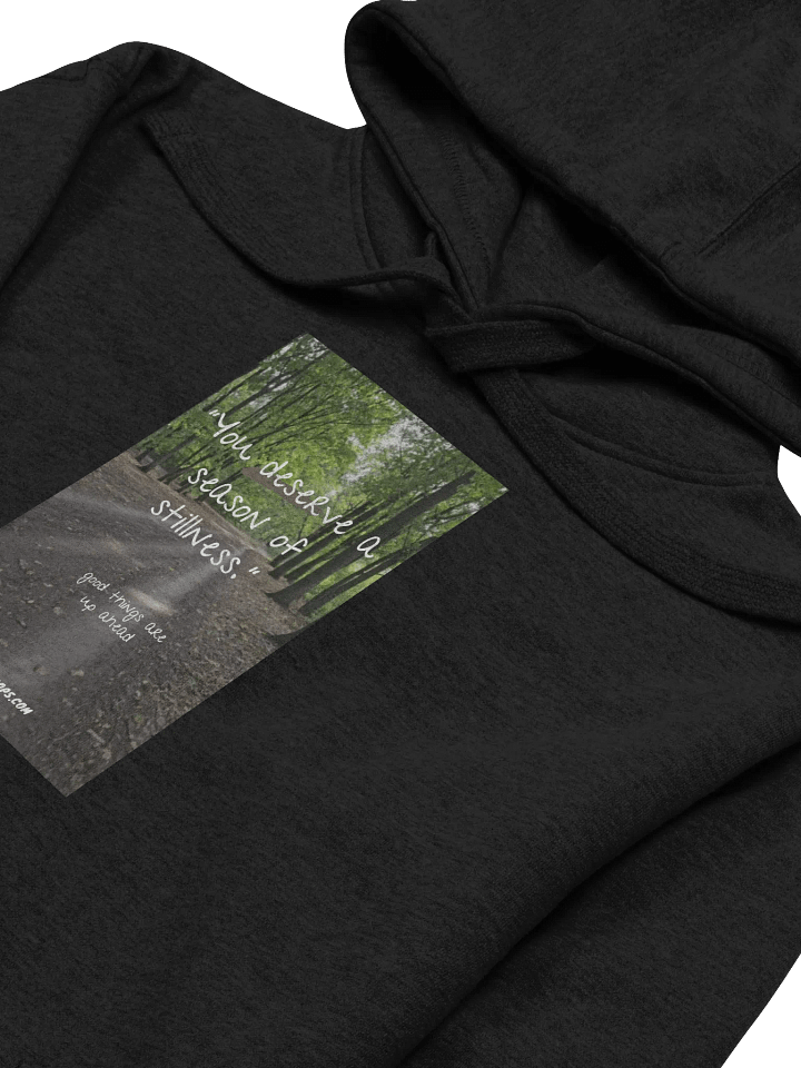"You deserve a season of stillness." Cotton Heritage Unisex Premium Hoodie product image (2)