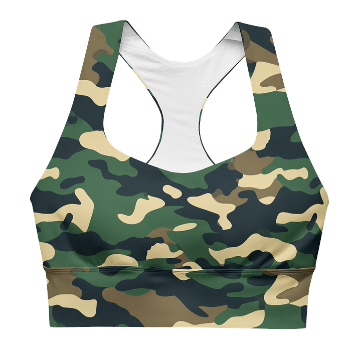 Jungle Camo Sports Bra product image (1)
