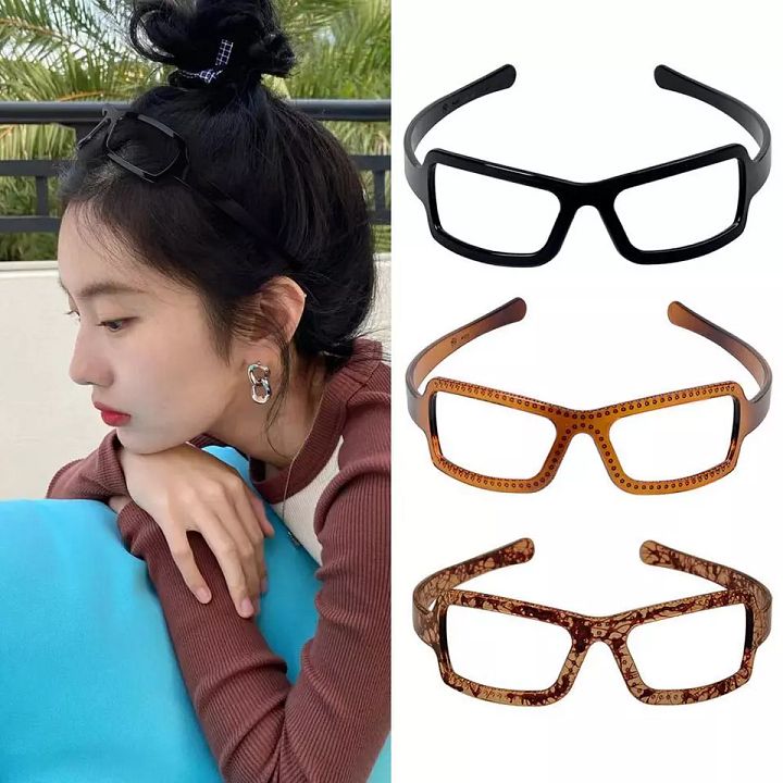 Sunglasses Frame Shape Hair Hoop Glasses Hairband For Women Girl Sweet GXC product image (2)