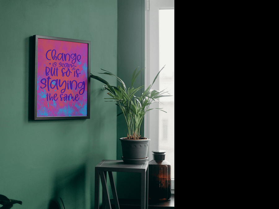 Change Is Scary Printable Wall Art product image (6)