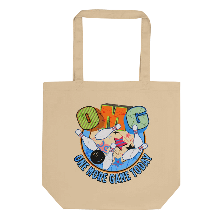 OMG One More Game Today Bowling Strike with Style Tote Bag product image (1)