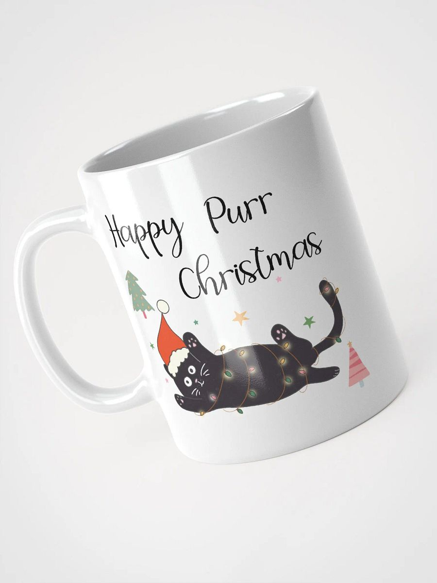Happy Purr Christmas cat mug product image (5)