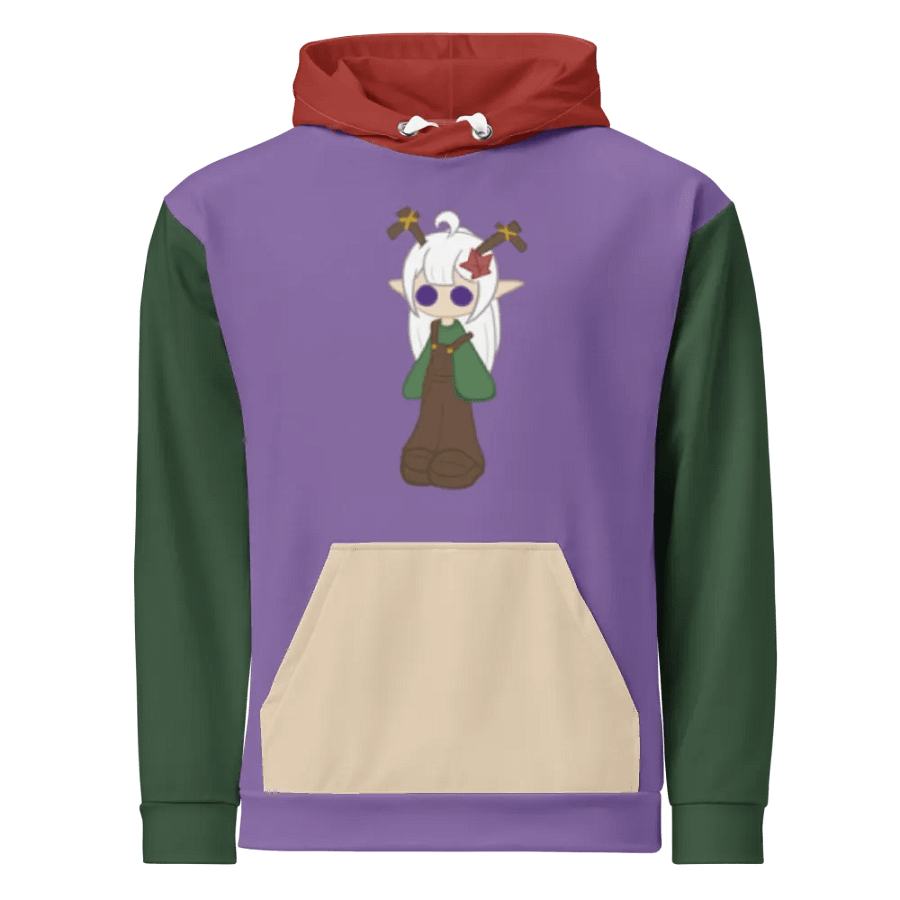 [FOR ME CUZ] Luna Art Colour Block Hoodie product image (2)