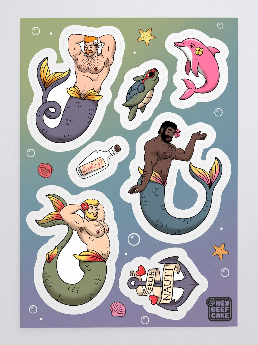Merman Sticker Sheet product image (4)