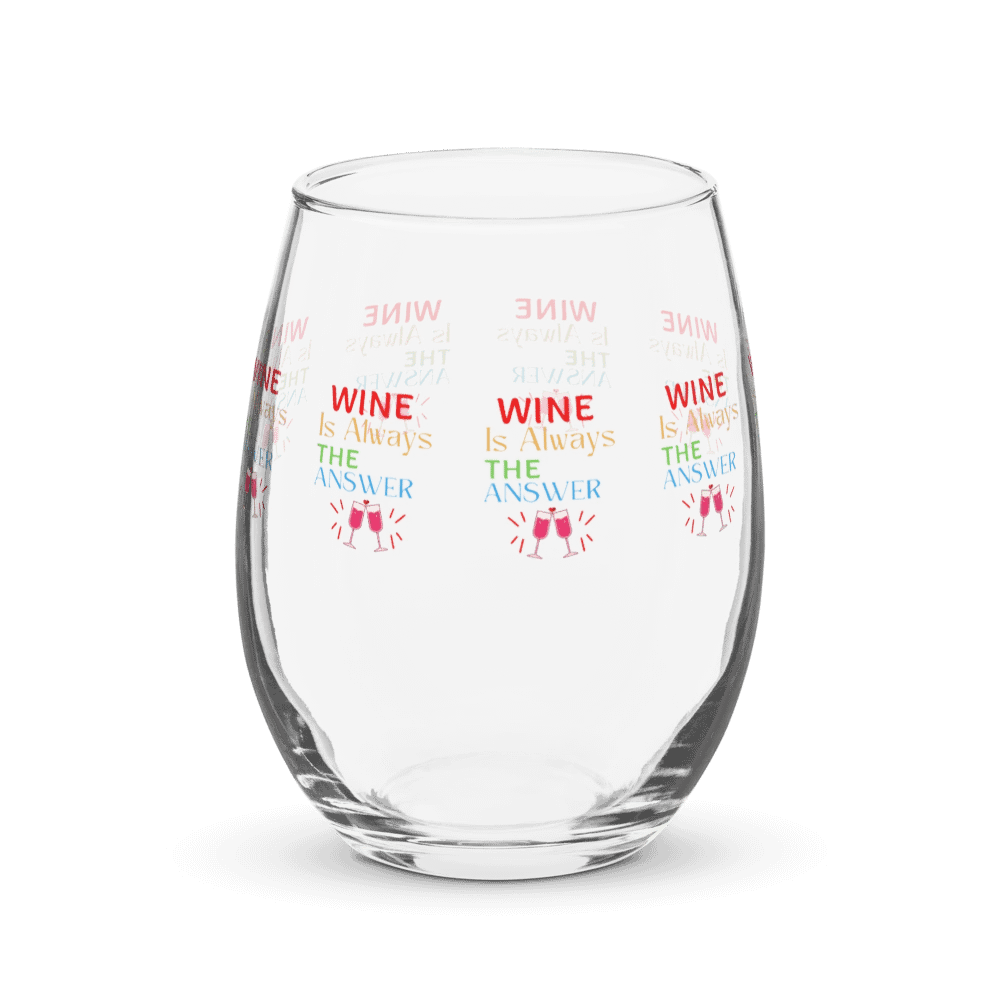 Wine is Always the Answer Stemless Wine Glass product image (2)