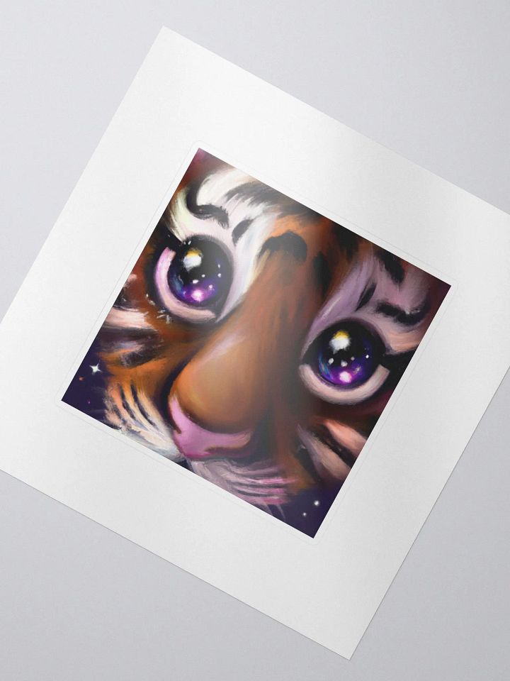 Cute Galactic Tiger Delta Sticker product image (2)