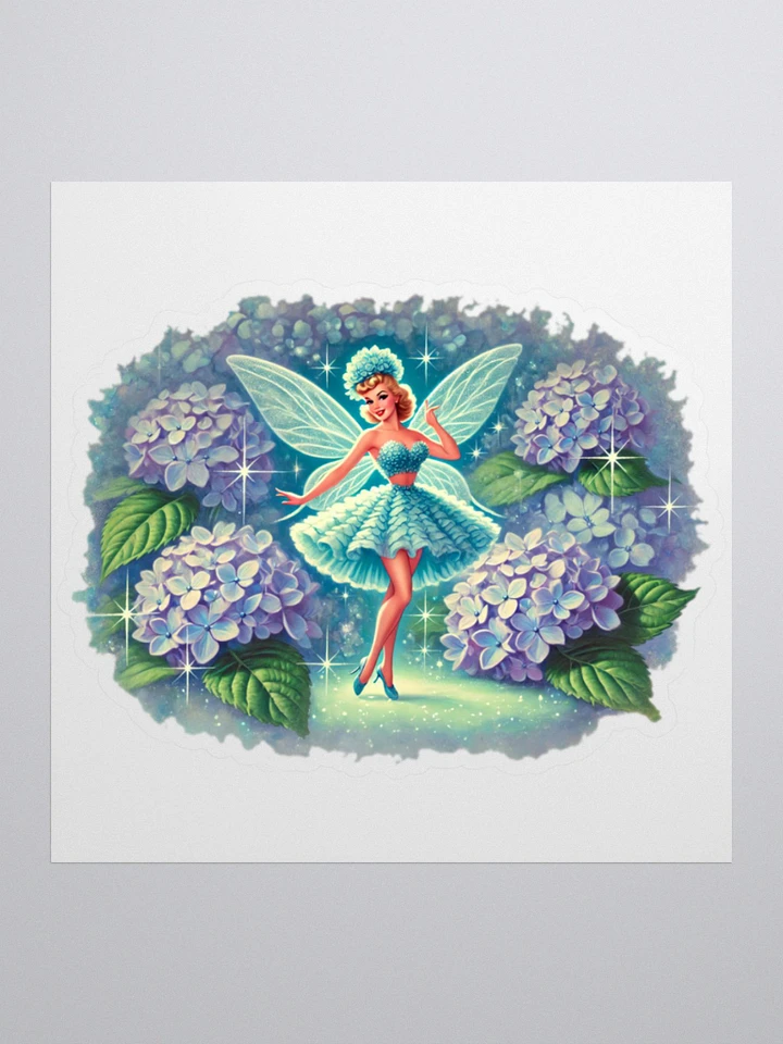 Blue Hydrangea Fairy Kiss Cut Stickers product image (1)