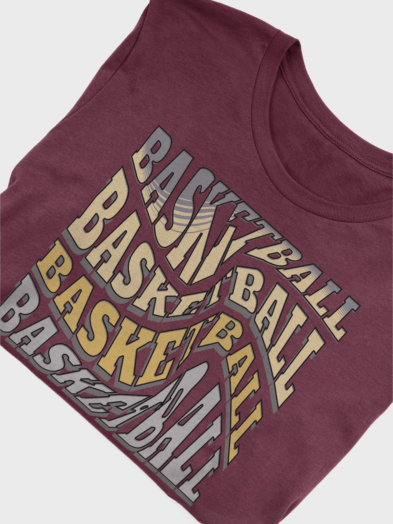 Mess Swirl Basketball Wavy Typography Tee product image (3)