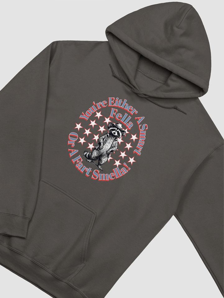 Youre Either A Smart Fella Or A Fart Smella Raccoon Wild West Hoodie product image (4)