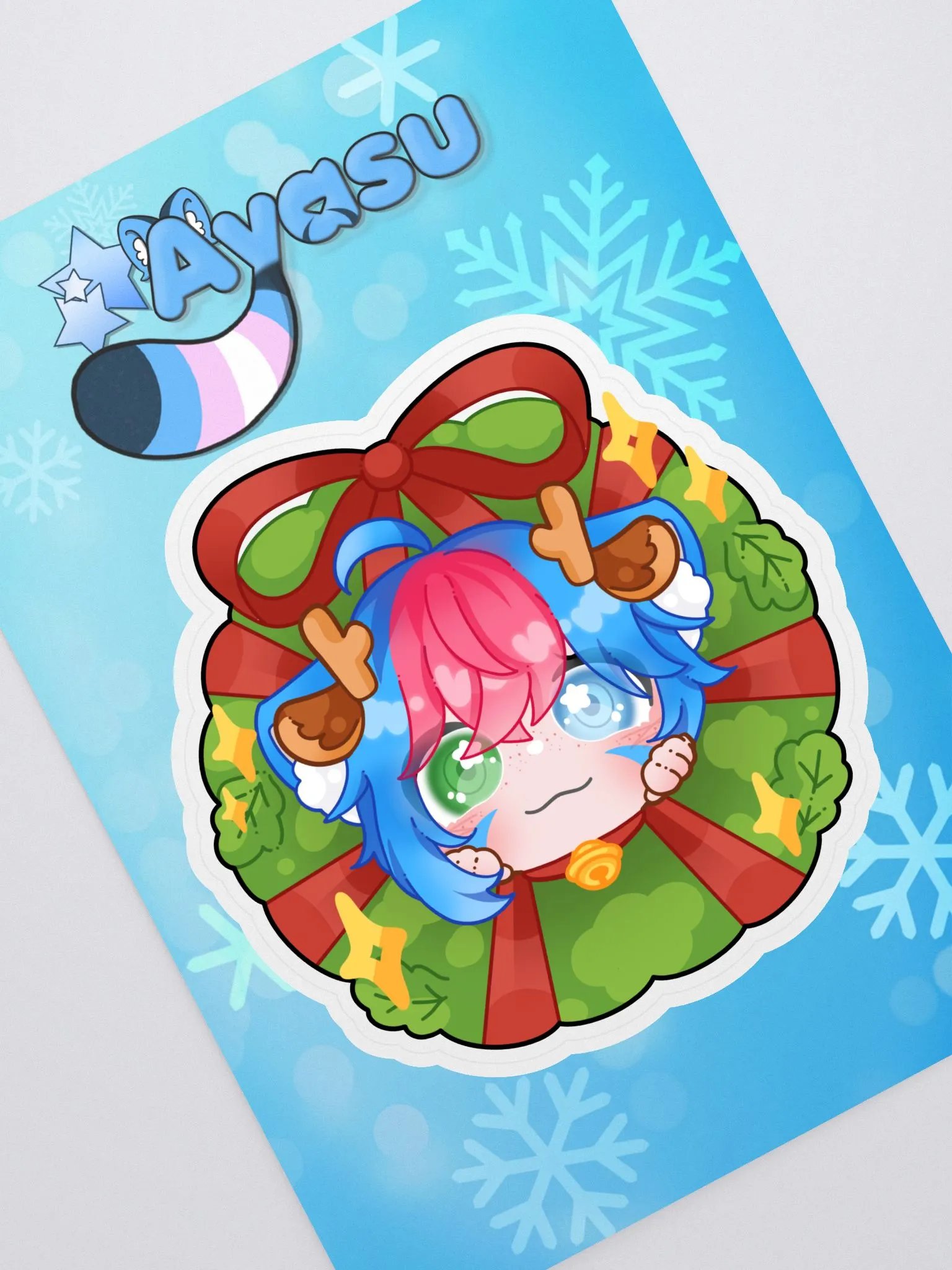 Chibi Aya Wreath Sticker! product image (1)