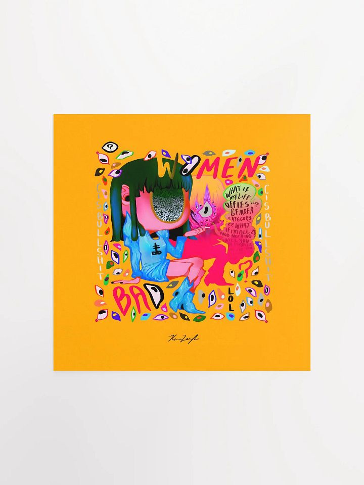 g e n d e r Matte Square Print product image (1)