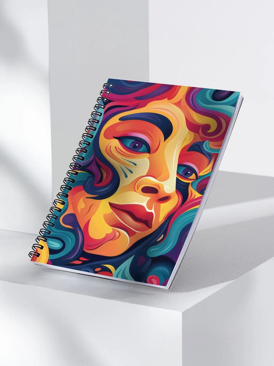 Psychedelic Portrait Spiral Notebook product image (3)