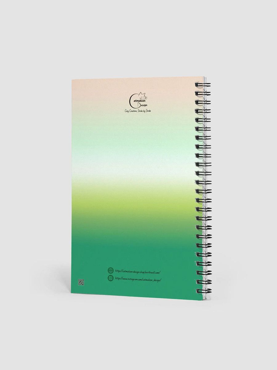 Lucky cat St. Patrick Irish charm - spiral notebook product image (3)