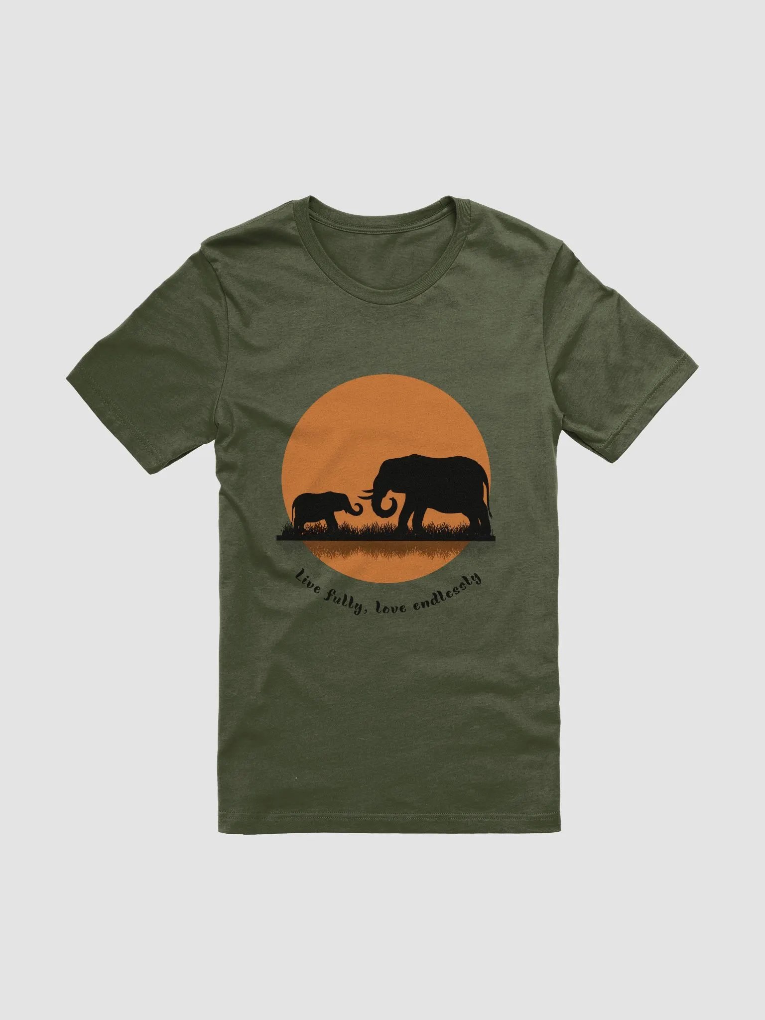 Sunset Elephants T-Shirt product image (1)