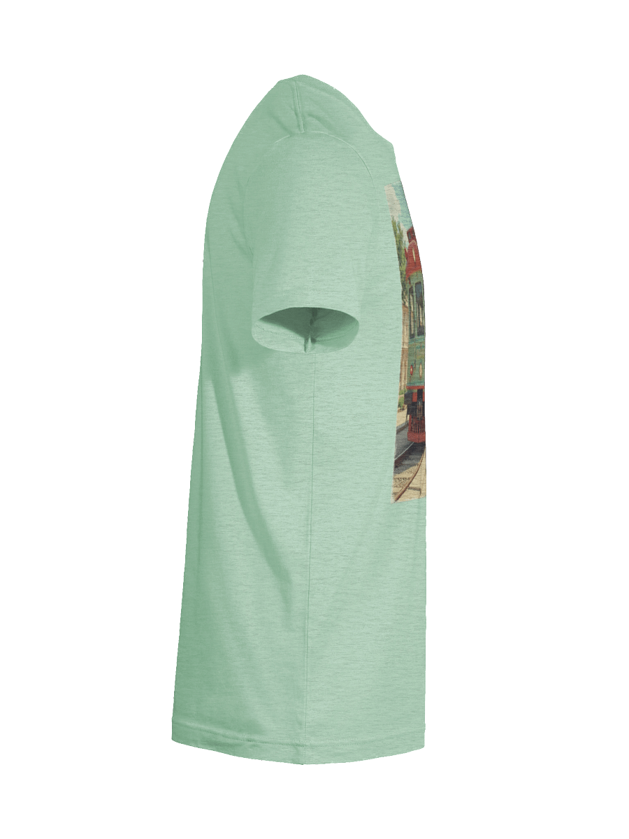 Vintage Tram Travel T-Shirt – Floral Wanderlust Style product image (92)