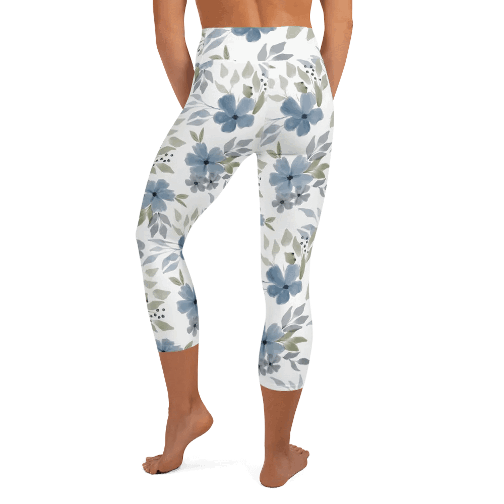 Vintage Floral 90s Yoga Capri Leggings product image (6)