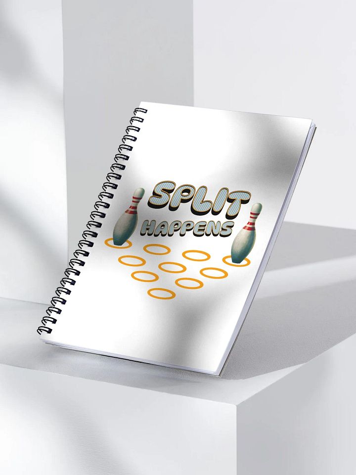 Split Happens 10pin Bowling Spiral Notebook product image (2)