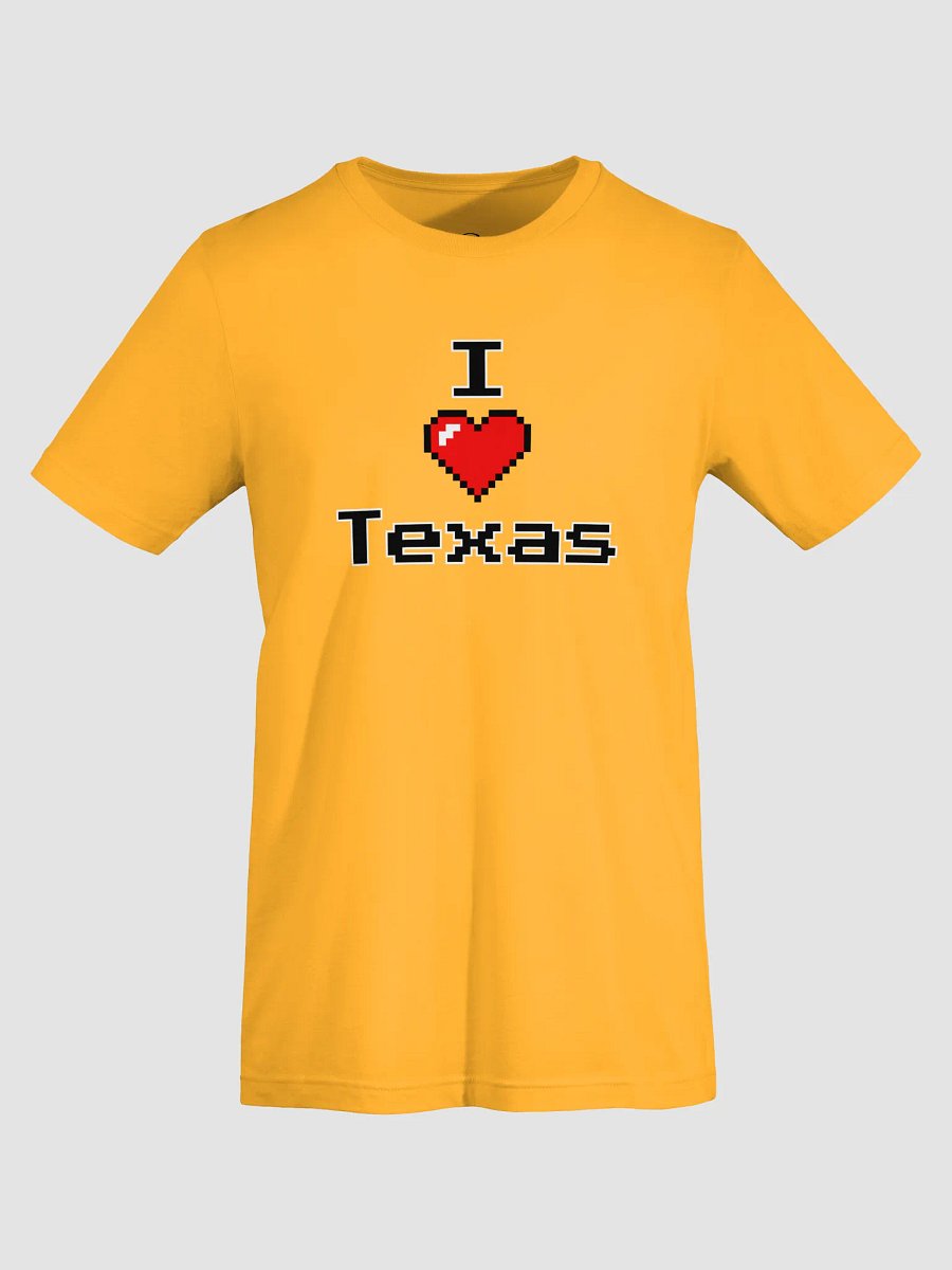Pixelated "I ❤️ Texas" Bella+Canvas Unisex Tee product image (35)