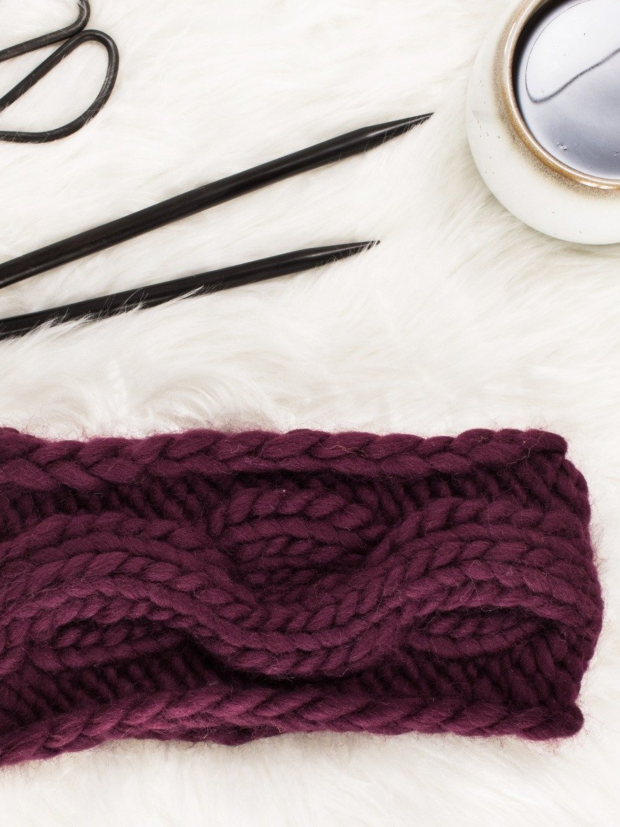 Bold Cable Headband Knitting Pattern - Felicity product image (1)