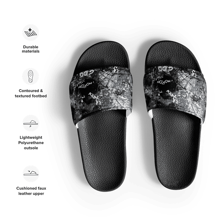 Black and White Graffiti | Men's Slides product image (2)